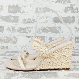 NEW Steven New York Women's Ardy Raffia Espadrille Wedge Heel Sandals E1031